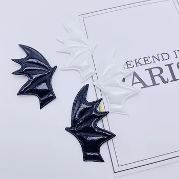 10 Parova Kožna tkiva Krila Demon šišmiša Soft Pack DIY Pribor Kostim za Halloween Vampir bobby pin za kosu Ukrasi Zakrpe