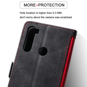 Kožna torbica za Xiaomi Redmi Note 10 9 Pro Max 9T 9A 9S 9C 8 8T 7 Premijer Luksuzni Klasicni Utor za Magnetne Kartice, Novčanik Flip poklopac telefona