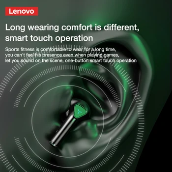 Lenovo GM5 TWS Slot Bluetooth Slušalice Profesionalni Bežične Slušalice s Niskim Kašnjenjem 9D Геймерская Slušalice Slušalice s Mikrofonom