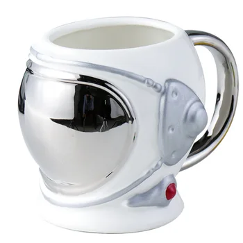 3D Kacige Astronauta U Obliku Keramičkih šalica Kave Mlijeko Doručak Osnovna Čudna Šalica Velikog Kapaciteta