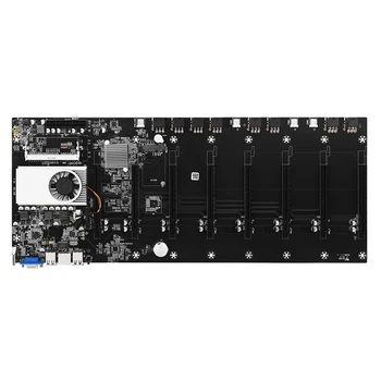 Spreman Za Vađenje Kit 8 GPU Za майнинга S matične Ploče BTC 37 + napajanje + 128 G MSATA SSD + 4 GB DDR3 ram-a + Ugrađeni procesor + Torbica + Ventilator