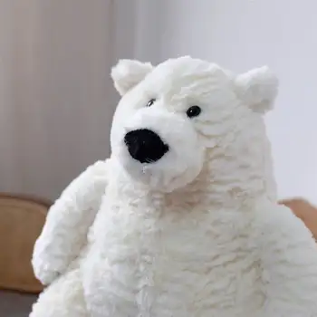 Slatka Bijeli Medvjed Lutku Baby Soft Pliš Igračke Za Djecu Spavanje Mat Soft Dječje Igračke Za Bebe Poklon Za Rođendan
