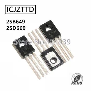 200ШТ 2SD669 2SB649 D669 B649 PNP NPN TO-126 TO126 SMD Silicijski tranzistor agregat